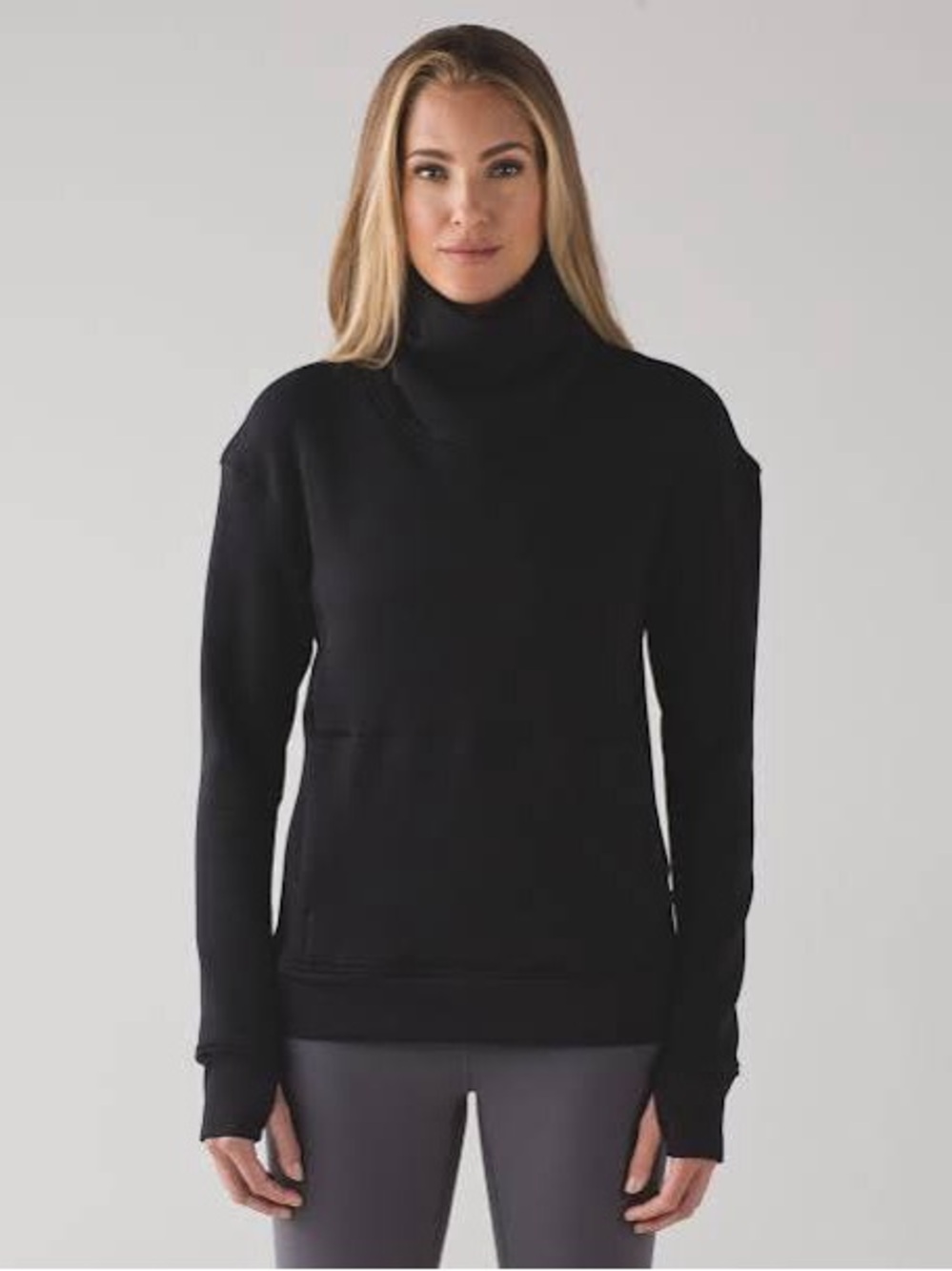 lululemon athletica Black Turtleneck Pullover Sweater